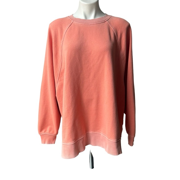 Aerie Beach Party Crew Sweatshirt, Orange Sz XL - Picture 3 of 15